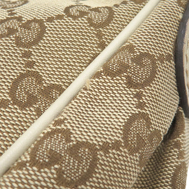 グッチ GUCCI スーキー GGショルダーバッグ 296834 アイボリー GGキャンバス レザー ショルダーバッグ シルバー金具 白 肩掛け