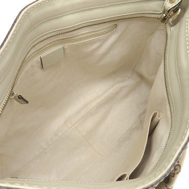 グッチ GUCCI スーキー GGショルダーバッグ 296834 アイボリー GGキャンバス レザー ショルダーバッグ シルバー金具 白 肩掛け