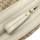 グッチ GUCCI スーキー GGショルダーバッグ 296834 アイボリー GGキャンバス レザー ショルダーバッグ シルバー金具 白 肩掛け