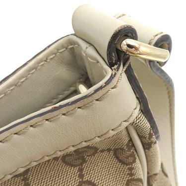 グッチ GUCCI スーキー GGショルダーバッグ 296834 アイボリー GGキャンバス レザー ショルダーバッグ シルバー金具 白 肩掛け