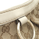 グッチ GUCCI スーキー GGショルダーバッグ 296834 アイボリー GGキャンバス レザー ショルダーバッグ シルバー金具 白 肩掛け