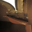 セリーヌ CELINE マカダム ブラウン PVC レザー ボストンバッグ ゴールド金具 総柄 トリオンフ ロゴ ヴィンテージ ※鍵1本欠品