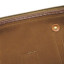 セリーヌ CELINE マカダム ブラウン PVC レザー ボストンバッグ ゴールド金具 総柄 トリオンフ ロゴ ヴィンテージ ※鍵1本欠品