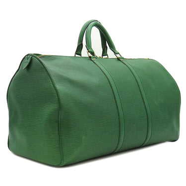 ルイヴィトン LOUIS VUITTON キーポル 55 M42954 ボルネオグリーン エピレザー ボストンバッグ ゴールド金具 緑