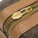 セリーヌ CELINE マカダム ブラウン PVC レザー ボストンバッグ ゴールド金具 総柄 トリオンフ ロゴ ヴィンテージ ハンドバッグ