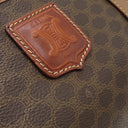 セリーヌ CELINE マカダム ブラウン PVC レザー ボストンバッグ ゴールド金具 総柄 トリオンフ ロゴ ヴィンテージ ハンドバッグ