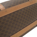 セリーヌ CELINE マカダム ブラウン PVC レザー ボストンバッグ ゴールド金具 総柄 トリオンフ ロゴ ヴィンテージ ハンドバッグ