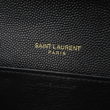 サンローラン SAINT LAURENT アップタウン チェーンウォレット 607788  ブラック レザー 2WAYバッグ ゴールド金具 黒 クラッチ ※カードケース欠品