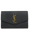 サンローラン SAINT LAURENT アップタウン チェーンウォレット 607788  ブラック レザー 2WAYバッグ ゴールド金具 黒 クラッチ ※カードケース欠品