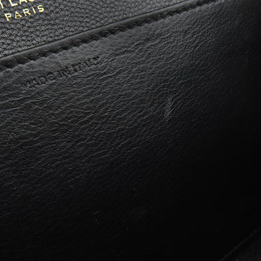 サンローラン SAINT LAURENT アップタウン チェーンウォレット 607788  ブラック レザー 2WAYバッグ ゴールド金具 黒 クラッチ ※カードケース欠品