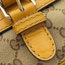 グッチ GUCCI スーキー メッセンジャーバッグ 303452 イエロー×ベージュ GGキャンバス レザー ショルダーバッグ ゴールド金具 黄色