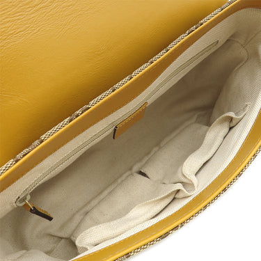 グッチ GUCCI スーキー メッセンジャーバッグ 303452 イエロー×ベージュ GGキャンバス レザー ショルダーバッグ ゴールド金具 黄色