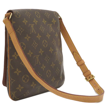ルイヴィトン LOUIS VUITTON ミュゼット サルサ M51258 モノグラム モノグラムキャンバス ショルダーバッグ ゴールド金具 茶 肩掛けバッグ
