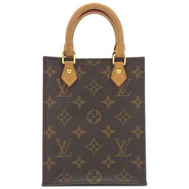 ルイヴィトン LOUIS VUITTON プティット サックプラ M69442 モノグラム モノグラムキャンバス 2WAYバッグ ゴールド金具 茶 ハンドバッグ ショルダー