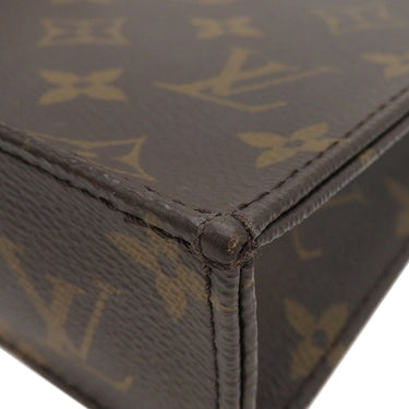 ルイヴィトン LOUIS VUITTON プティット サックプラ M69442 モノグラム モノグラムキャンバス 2WAYバッグ ゴールド金具 茶 ハンドバッグ ショルダー