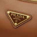 プラダ PRADA アーケ スモール レザー 1BC194 コニャック レザー 2WAYバッグ ゴールド金具 茶 三角ロゴ