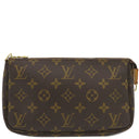 ルイヴィトン LOUIS VUITTON ポシェット アクセソワール M51980 モノグラム モノグラムキャンバス アクセサリーポーチ ゴールド金具 茶 ポーチ ハンドバッグ
