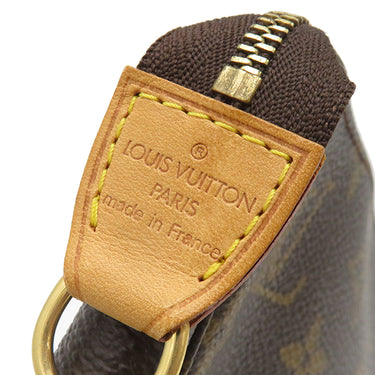 ルイヴィトン LOUIS VUITTON ポシェット アクセソワール M51980 モノグラム モノグラムキャンバス アクセサリーポーチ ゴールド金具 茶 ポーチ ハンドバッグ