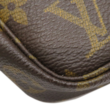 ルイヴィトン LOUIS VUITTON ポシェット アクセソワール M51980 モノグラム モノグラムキャンバス アクセサリーポーチ ゴールド金具 茶 ポーチ ハンドバッグ