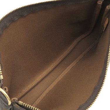 ルイヴィトン LOUIS VUITTON ポシェット アクセソワール M51980 モノグラム モノグラムキャンバス アクセサリーポーチ ゴールド金具 茶 ポーチ ハンドバッグ