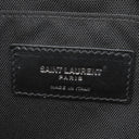 サンローラン SAINT LAURENT リビングトン 482777 ブラック PVC レザー ショルダーバッグ ブラック金具 黒