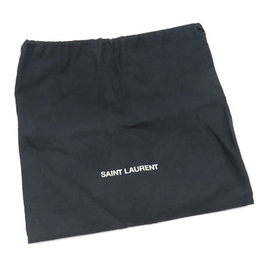 サンローラン SAINT LAURENT リビングトン 482777 ブラック PVC レザー ショルダーバッグ ブラック金具 黒