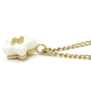 シャネル CHANEL スター ココマーク プレート 03A ホワイト×ゴールド GP 珊瑚（コーラル） ネックレス 星 珊瑚