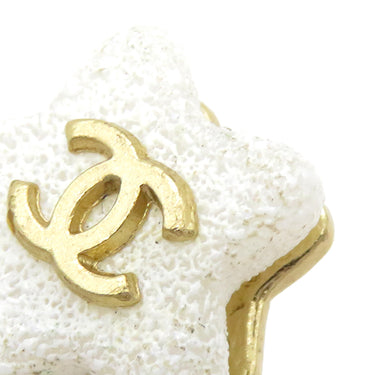 シャネル CHANEL スター ココマーク プレート 03A ホワイト×ゴールド GP 珊瑚（コーラル） ネックレス 星 珊瑚