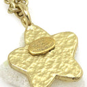 シャネル CHANEL スター ココマーク プレート 03A ホワイト×ゴールド GP 珊瑚（コーラル） ネックレス 星 珊瑚