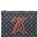 ルイヴィトン LOUIS VUITTON ポシェット アポロ M62905 ネイビー モノグラムインクキャンバス クラッチバッグ アップサイドダウン セカンドバッグ ポーチ 紺