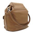 プラダ PRADA トライアングルロゴ ワンショルダー 1BC005 ブラウン レザー ショルダーバッグ シルバー金具 茶 肩掛け