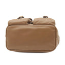 プラダ PRADA トライアングルロゴ ワンショルダー 1BC005 ブラウン レザー ショルダーバッグ シルバー金具 茶 肩掛け