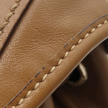 プラダ PRADA トライアングルロゴ ワンショルダー 1BC005 ブラウン レザー ショルダーバッグ シルバー金具 茶 肩掛け