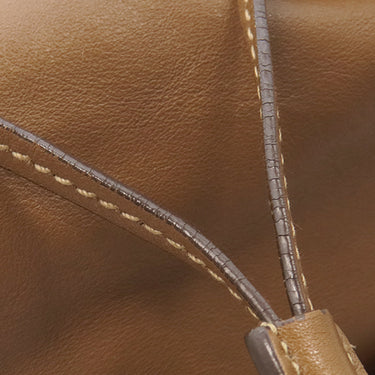 プラダ PRADA トライアングルロゴ ワンショルダー 1BC005 ブラウン レザー ショルダーバッグ シルバー金具 茶 肩掛け