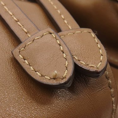 プラダ PRADA トライアングルロゴ ワンショルダー 1BC005 ブラウン レザー ショルダーバッグ シルバー金具 茶 肩掛け