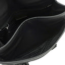 プラダ PRADA Re-Nylon x サフィアーノレザー 2VD034 ブラック ナイロン レザー ショルダーバッグ シルバー金具 メッセンジャーバッグ 黒