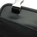 プラダ PRADA Re-Nylon x サフィアーノレザー 2VD034 ブラック ナイロン レザー ショルダーバッグ シルバー金具 メッセンジャーバッグ 黒