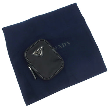 プラダ PRADA Re-Nylon x サフィアーノレザー 2VD034 ブラック ナイロン レザー ショルダーバッグ シルバー金具 メッセンジャーバッグ 黒