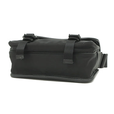 プラダ PRADA Re-Nylon x サフィアーノレザー 2VD034 ブラック ナイロン レザー ショルダーバッグ シルバー金具 メッセンジャーバッグ 黒