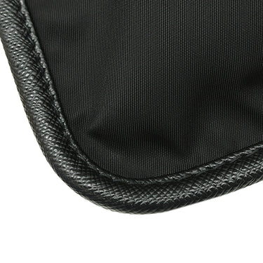 プラダ PRADA Re-Nylon x サフィアーノレザー 2VD034 ブラック ナイロン レザー ショルダーバッグ シルバー金具 メッセンジャーバッグ 黒