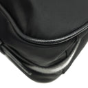 プラダ PRADA ナイロン ジャガード BR4320 ブラック ナイロン レザー ショルダーバッグ ゴールド金具 黒 ワンショルダー 肩掛け