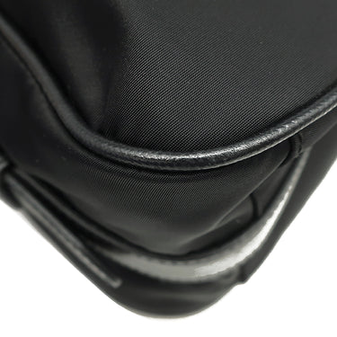プラダ PRADA ナイロン ジャガード BR4320 ブラック ナイロン レザー ショルダーバッグ ゴールド金具 黒 ワンショルダー 肩掛け