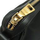 プラダ PRADA ナイロン ジャガード BR4320 ブラック ナイロン レザー ショルダーバッグ ゴールド金具 黒 ワンショルダー 肩掛け
