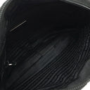 プラダ PRADA スタッズ ナイロン 1BC167 ブラック ナイロン レザー ショルダーバッグ シルバー金具 黒 三角ロゴ