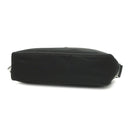 プラダ PRADA スタッズ ナイロン 1BC167 ブラック ナイロン レザー ショルダーバッグ シルバー金具 黒 三角ロゴ