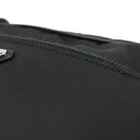 プラダ PRADA スタッズ ナイロン 1BC167 ブラック ナイロン レザー ショルダーバッグ シルバー金具 黒 三角ロゴ