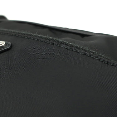 プラダ PRADA スタッズ ナイロン 1BC167 ブラック ナイロン レザー ショルダーバッグ シルバー金具 黒 三角ロゴ