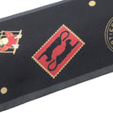 カルティエ Cartier ディアボロ ドゥ カルティエ バンドー ブラック×グレー×レッド シルク スカーフ 黒 赤