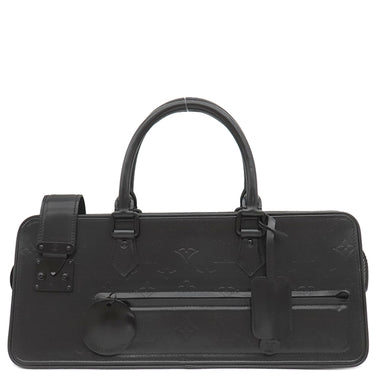 ルイヴィトン LOUIS VUITTON ロンギー M92812 ノワール モノグラムオプアート ハンドバッグ ブラック金具 黒