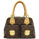 ルイヴィトン LOUIS VUITTON マンハッタン PM M40026 モノグラム モノグラムキャンバス ハンドバッグ ゴールド金具 茶